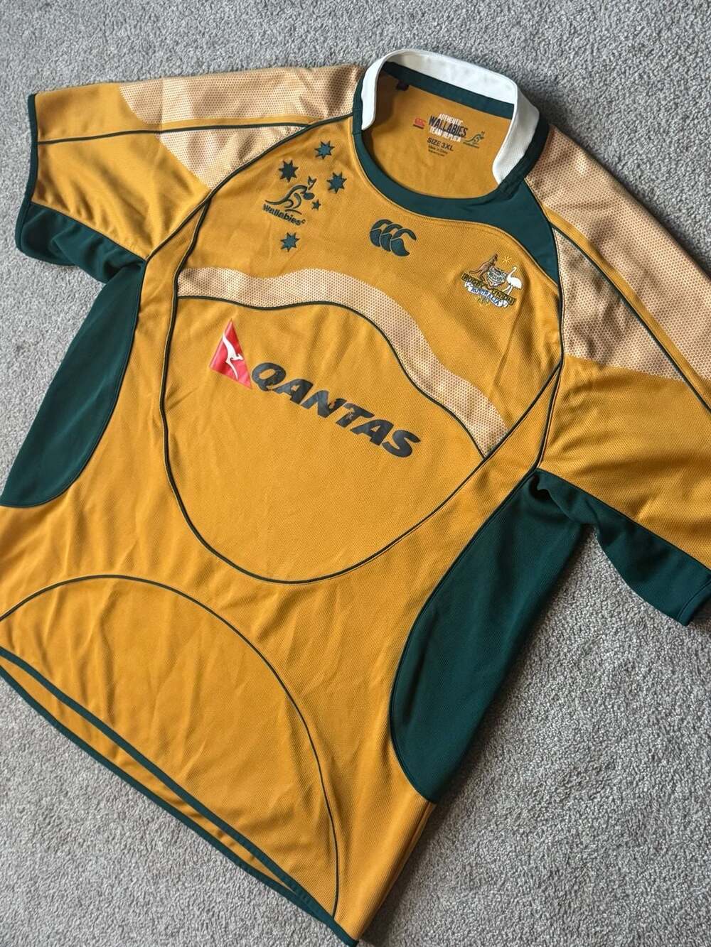 2007-2009 Canterbury Australia Wallabies Qantas Rugby Union Replica Jersey